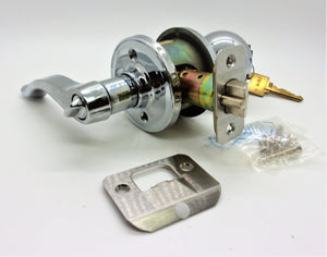 Weiser Lock LA530, H,/C26, K4, B, LH, RLR1 Juego de palanca de entrada con llave, cromo pulido