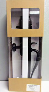 HAUN Iron Door Handleset HH8668-BA Single Cylinder, Matte Black Finish