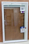 Insertos de vidrio para media puerta con frente transparente de 22 pulg. x 36 pulg. con minipersianas entre el vidrio ("A la venta solo en tienda")