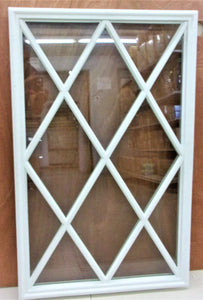 22-in x 36-in Clear Front Half Door Glass Inserts With Grid Over Glass 12 - Lite ("For Sale In Store Only")