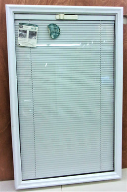 ODL - Inserciones de vidrio de media puerta delantera transparente de 22 pulgadas x 36 pulgadas con minipersianas no retráctiles entre vidrios