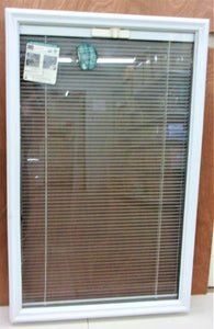 ODL - Inserciones de vidrio de media puerta delantera transparente de 22 pulgadas x 36 pulgadas con minipersianas no retráctiles entre vidrios