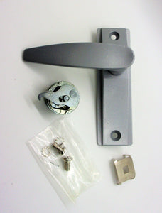 Global Door Controls TH1100-LH2-AL manija de palanca delantera de tienda de aluminio