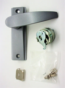 Global Door Controls TH1100-LH2-AL manija de palanca delantera de tienda de aluminio