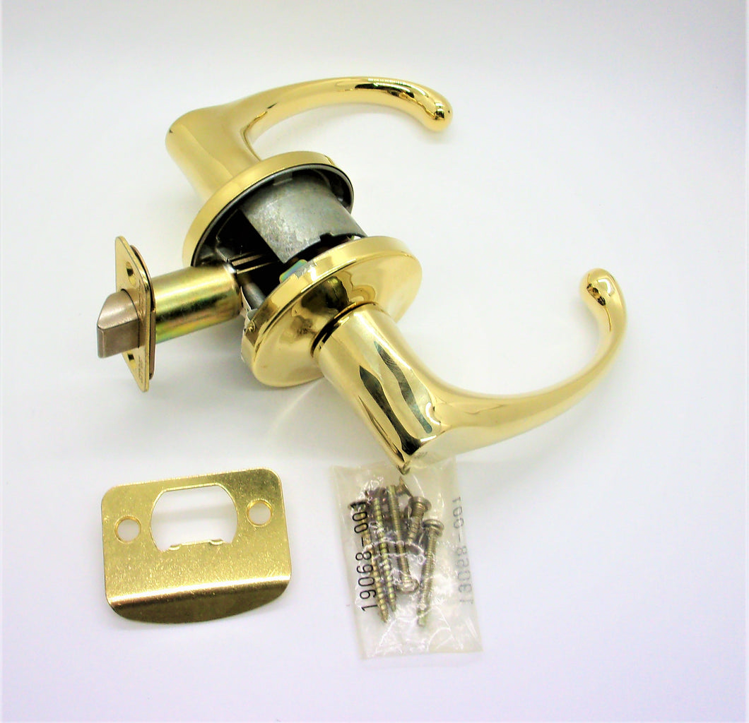 Society Brass Collection - Tulane Passage Lever, Polished Brass Finish #97900-082