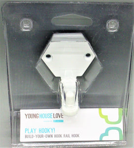 Liberty Hardware's YOUNG HOUSE LOVE White PLAY HOOKY! Build Your Own Rail Hook