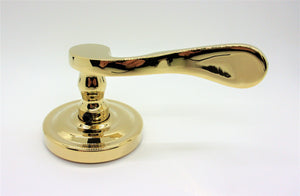 Sapphire LN-15170-R-PVD Novelle Style Residential Right Hand Dummy Door Lever in Polished Brass