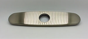 Wasserman - Placa de un solo orificio, en níquel cepillado para grifo de cocina de 9-1/2" 