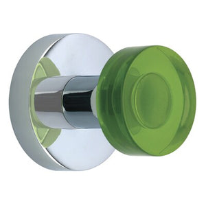 BRAINERD 112445 ACRYLIC HOOK POLISHED CHROME AND CLEAR GREEN