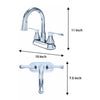 Wasserman 14167063 - LED Hybrid Metal Deck Faucet, Double Handle, Washerless