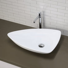 Load image into Gallery viewer, DECOLAV 1449-CWH Triangular Vessel Lavatory Sink- White