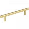 128 Mm Center-to-center Brushed Gold Naples Cabinet Bar Pull #176BG