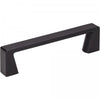 Tirador de gabinete cuadrado Boswell de 96 mm entre centros, negro mate, n.º 177-96MB