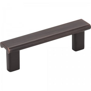 3" CENTER-TO-CENTER BRUSHED OIL RUBBED BRONZE SQUARE PARK CABINET PULL #183-3DBAC