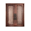 HAUN Iron Door Handleset HH8668-BA cilindro único, acabado negro mate