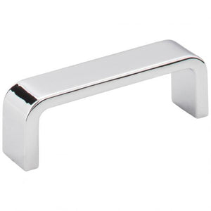 96 mm Center-to-Center Polished Chrome Square Asher Cabinet Pull #193-96PC