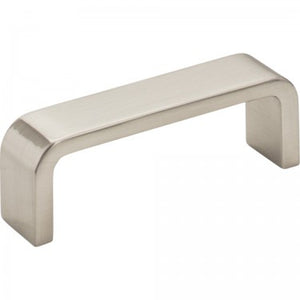 3" CENTER-TO-CENTER SATIN NICKEL SQUARE ASHER CABINET PULL #193-3SN