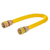EASTMAN - 1/2â€³ OD Yellow Epoxy Coated Stainless Steel Gas Connector