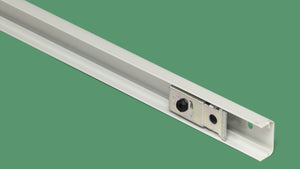 4ft Bifold White Steel Track With Pivot Bracket (For Sale In Store Only)