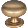 1-1/4" Diameter Satin Bronze Florence Cabinet Mushroom Knob #2980SBZ