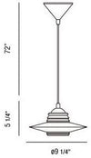 Lámpara colgante Disco Eurofase 22971-036 cromada