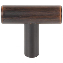 Load image into Gallery viewer, 1-9/16&quot; DARK BRUSHED BRONZE OVERALL LENGTH NAPLES CABINET &quot;T&quot; KNOB 40DBB