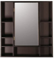 Load image into Gallery viewer, DECOLAV 9700-RM Wood Frame Medicine Cabinet with Double-Sided Mirror, Red Mahogany