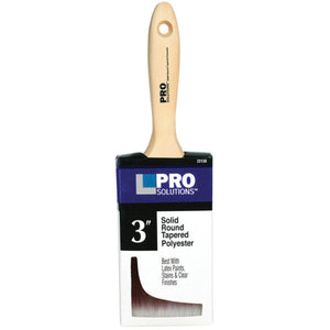 3″ Pro Solutions 22130 SRT Polyester Paint Brush, Beavertail Handle