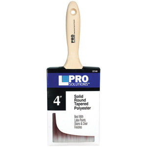 4″ Pro Solutions 22140 SRT Polyester Paint Brush, Beavertail Handle