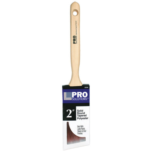 2″ Pro Solutions 22220 SRT Polyester Paint Brush Angle Sash, Standard Handle