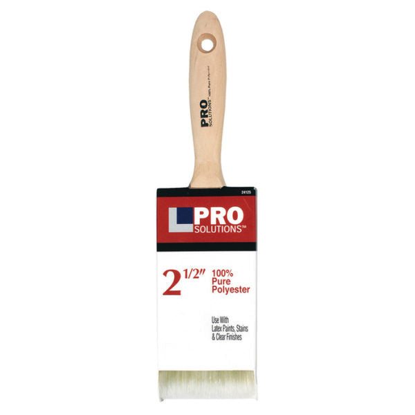2-1/2″ Pro Solutions 24125 Polyester Paint Brush, Beavertail Handle
