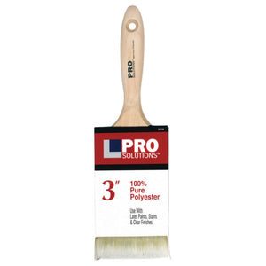 3″ Pro Solutions 24130 Polyester Paint Brush, Beavertail Handle