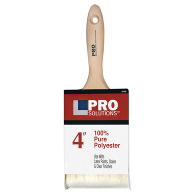 4″ Pro Solutions 24140 Polyester Paint Brush, Beavertail Handle