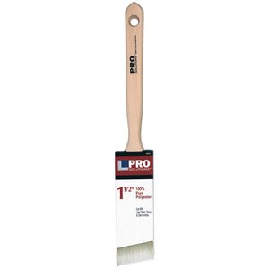 1-1/2" Pro Solutions 24215 Polyester Paint Brush Angle Sash, Standard Handle