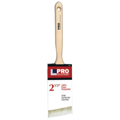 2-1/2″ Pro Solutions 24225 Polyester Paint Brush Angle Sash, Standard Handle