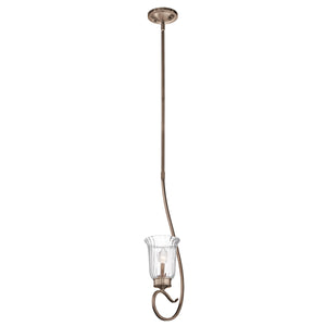 Kichler 43241BRSG Malina 1 Light 8 inch Brushed Silver and Gold Mini Pendant Ceiling Light