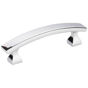 3" CENTER-TO-CENTER POLISHED CHROME SQUARE HADLY CABINET PULL