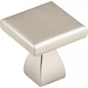 1" Overall Length Satin Nickel Square Hadly Cabinet Knob #449SN