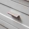 3" Center-to-center Satin Nickel Capri Cabinet Tab Pull #4656SN
