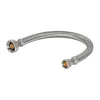 3/8â€³ Comp. x 1/2â€³ FIP Braided Stainless Steel Faucet Connector â€“ 24â€³, #48006