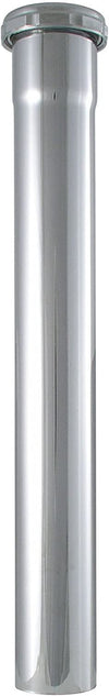 LDR 505 6255 1-1/4 pulg. x 12 pulg. Tubo de extensión de drenaje de fregadero de junta deslizante de latón cromado