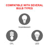 Intertek Dimmer Switch, unipolar, LED, CFL, halógeno incandescente,