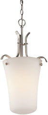 Kichler 43076NIFL One Light Foyer Lámpara colgante de níquel cepillado