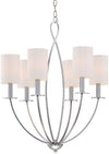 Eurofase 28072-027 Lámpara de araña moderna Castana de 6 luces, cromo (VENTA SOLO EN TIENDA)
