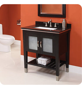 Decolav 5264-BKA Briana 30" Bathroom Vanity without Countertop in Black Ash (For Sale In Store Only)