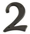 BHP Textured Plastic 5" (128mm) House Number - (Black)