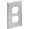 Placa de pared de receptáculo dúplex de banda única: estándar