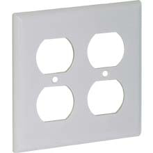 Two Gang Duplex Receptacle Wall Plate – Standard