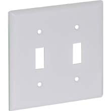 Placa de pared para interruptor de pared de dos unidades: estándar