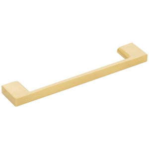 128 mm Center-to-Center Brushed Gold Square Sutton Cabinet Bar Pull #635-128BG